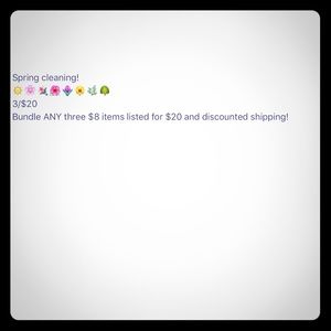 3/$20 Spring Cleaning!